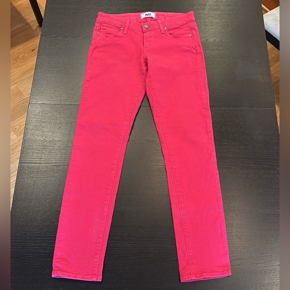 PAIGE Barbie pink skyline ankle peg jeans size 26 - Picture 13 of 13